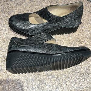 Fly London Mary Jane wedges